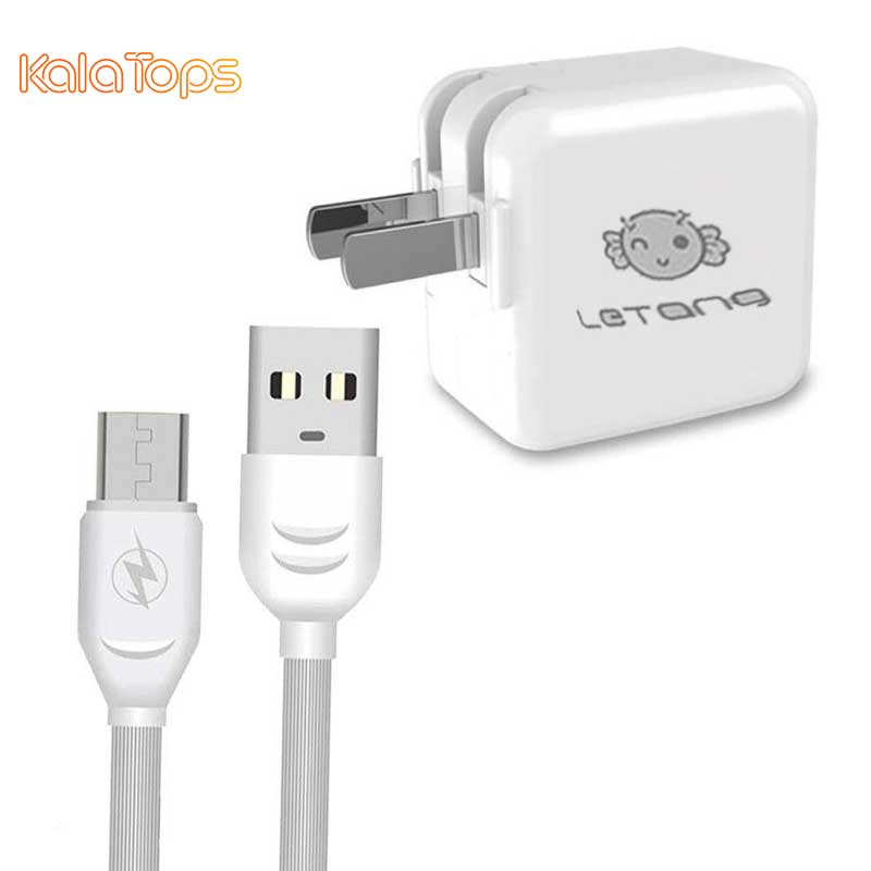  شارژر دیواری لیتانگ مدل LT-TZ-07 به همراه کابل تبدیل microUSB 