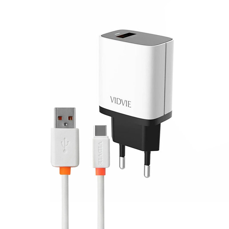  شارژر دیواری ویدوی مدل PLE215 به همراه کابل تبدیل Type-C